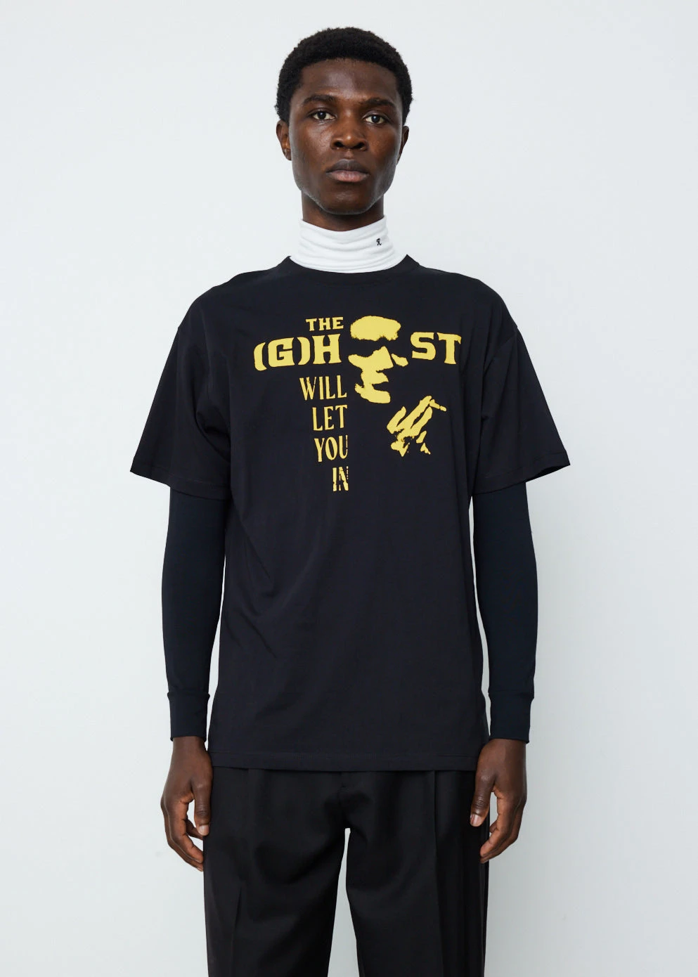 Raf Simons Big Fit T-Shirt With Ghost Print On Front 1 Raf Simons Big Fit T-Shirt With Ghost Print On Front