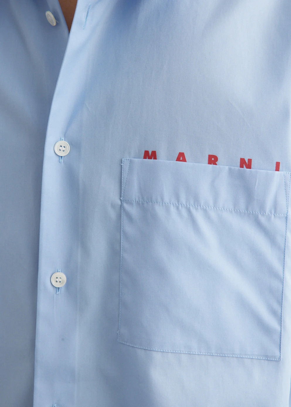 Marni Cotton Long-Sleeved Boxy Shirt 6 Marni Cotton Long-Sleeved Boxy Shirt - Image 6