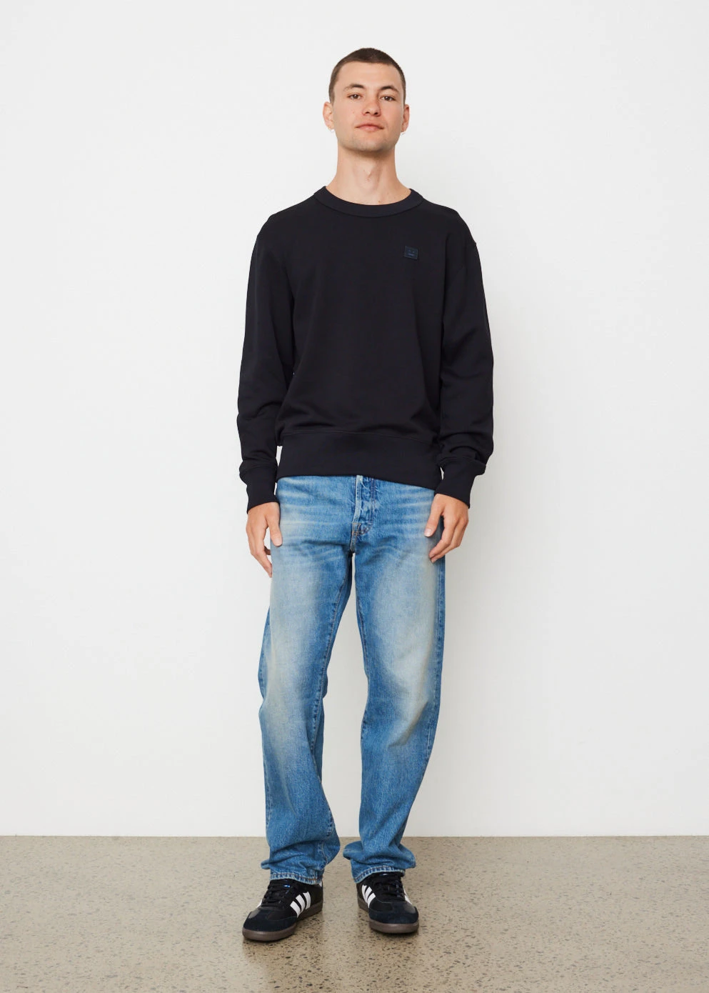 Acne Studios Fairah Face Logo Sweatshirt 2 Acne Studios Fairah Face Logo Sweatshirt - Image 2