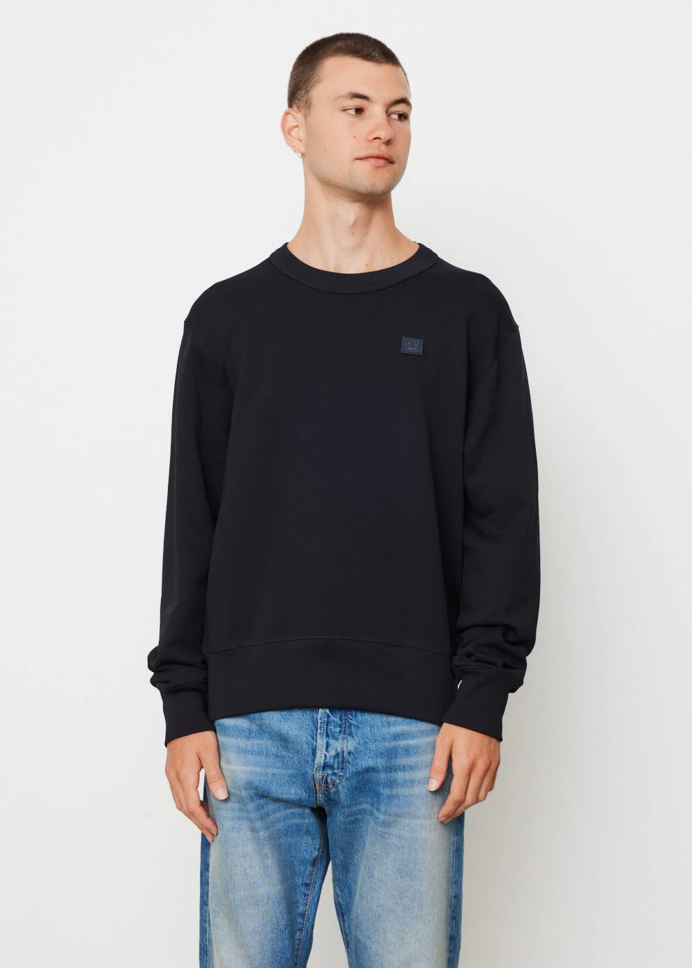 Acne Studios Fairah Face Logo Sweatshirt 1 Acne Studios Fairah Face Logo Sweatshirt