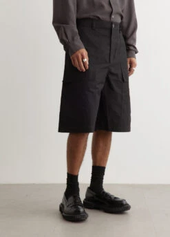 Studio Nicholson Tiller Patch Pocket Shorts -Men Clothing Store mens incu 423 cde2758d 4ef6 49f9 afd6 0c75ea9be2ac