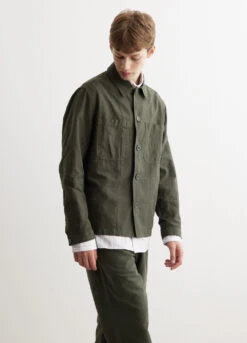 Norse Projects Tyge Cotton Linen Overshirt -Men Clothing Store mens incu 425 df014815 e8f1 4ba2 8823 46dd242d0e97