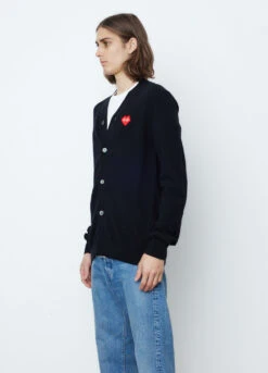 N084 Pixel Red Heart Cardigan 8 N084 Pixel Red Heart Cardigan -Men Clothing Store mens incu 428 e5abcf07 9b11 4658 811b 3c1d5fad6d2f