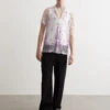 Sheer Lavandula Short-Sleeve Shirt