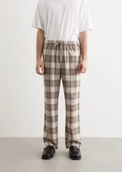 Super Light Wool Check Easy Slacks -Men Clothing Store mens incu 451 4feda492 4f66 46a0 ad55 dd49d015ec6a