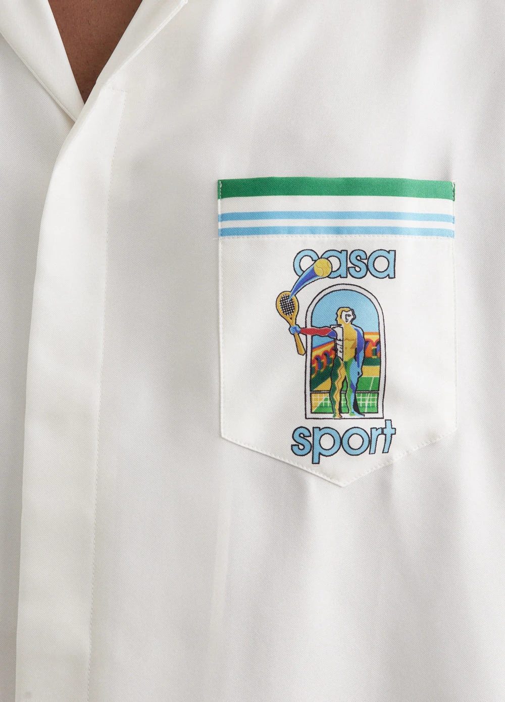 Casablanca Knitted Collar Short Sleeve Shirt 5 Casablanca Knitted Collar Short Sleeve Shirt - Image 5