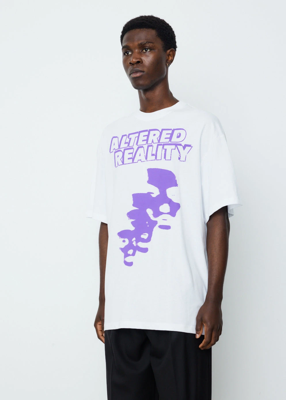 Raf Simons Oversized T-shirt With Altered Reality Print Front 1 Raf Simons Oversized T-shirt With Altered Reality Print Front