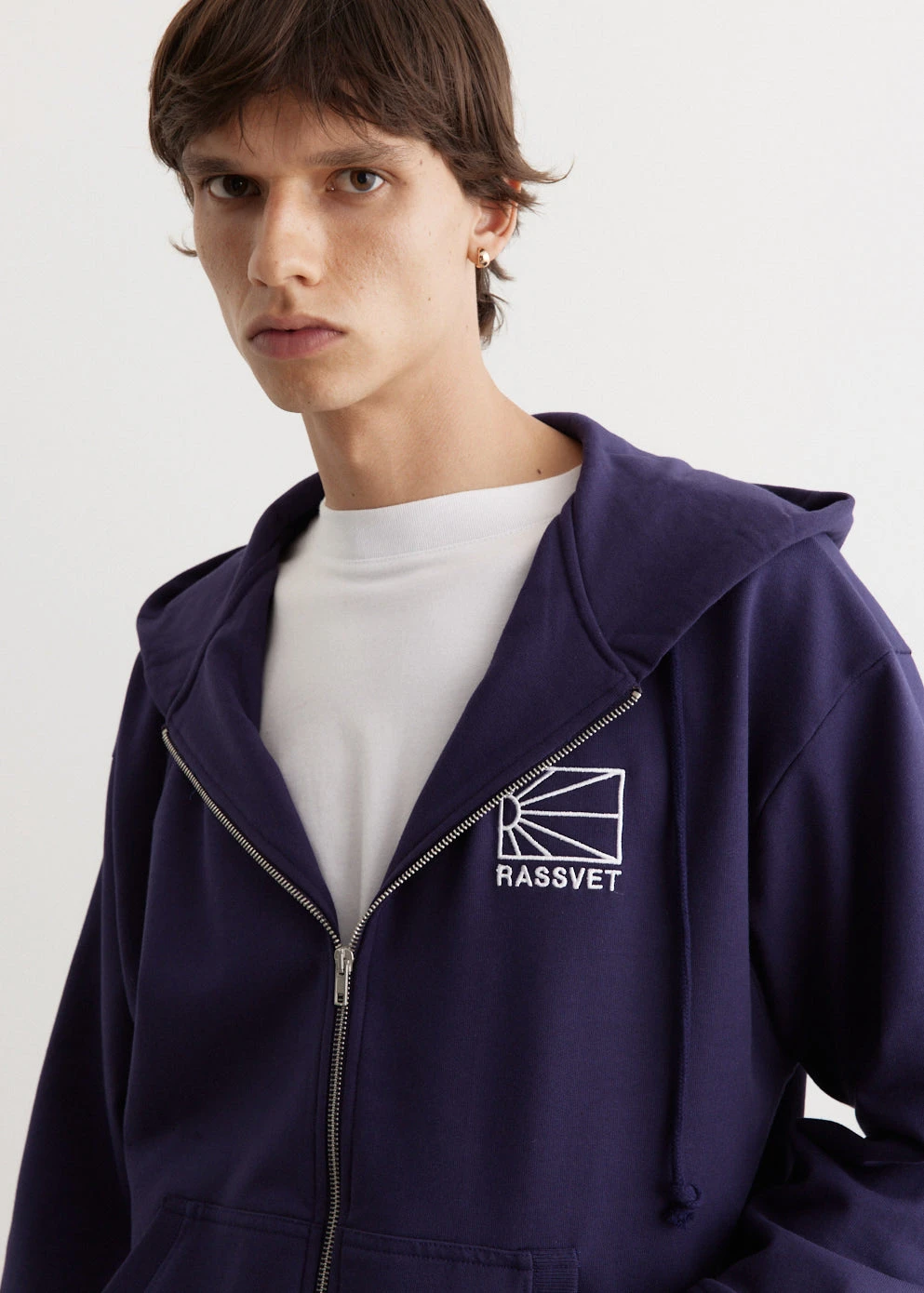 Logo Zipped Knit Hoodie 2 Logo Zipped Knit Hoodie - Image 2