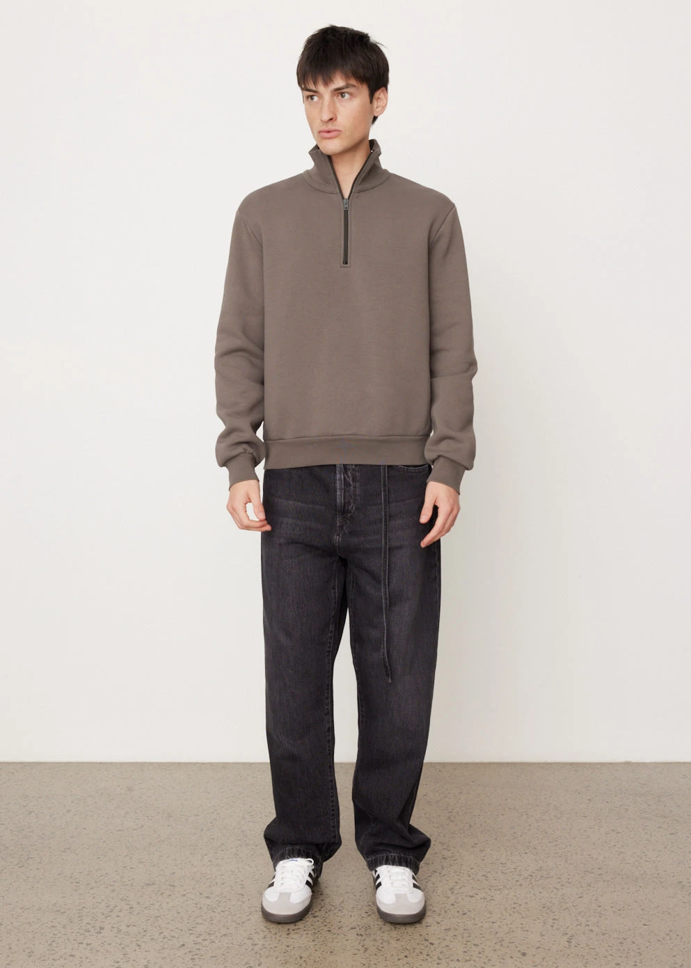 Acne Studios Fenrik 1/4 Zip U Pink Label Sweatshirt 3 Acne Studios Fenrik 1/4 Zip U Pink Label Sweatshirt - Image 3