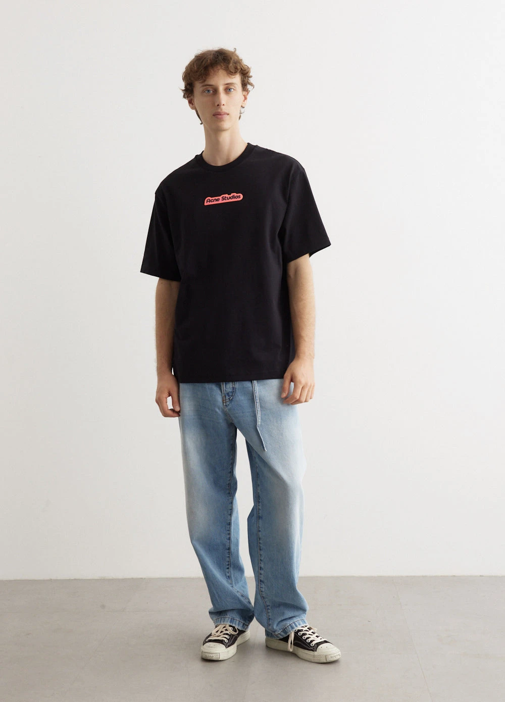 Acne Studios Extorr Ski Logo T-Shirt 1 Acne Studios Extorr Ski Logo T-Shirt