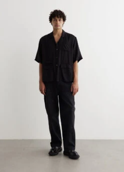 Undercover Flap Pocket Cupro Short Sleeve Shirt