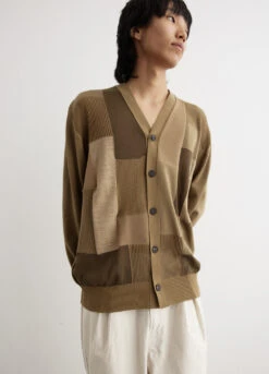 Multi Fabric Mix Intarsia Cardigan -Men Clothing Store mens incu 645 c92dcda1 bb4d 4a68 9f9b 04f9b15014b3