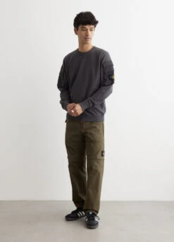 Stone Island Badge Pocket Sleeve Sweatshirt