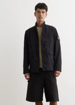 Stone Island Micro Twill Snap Collar Blazer