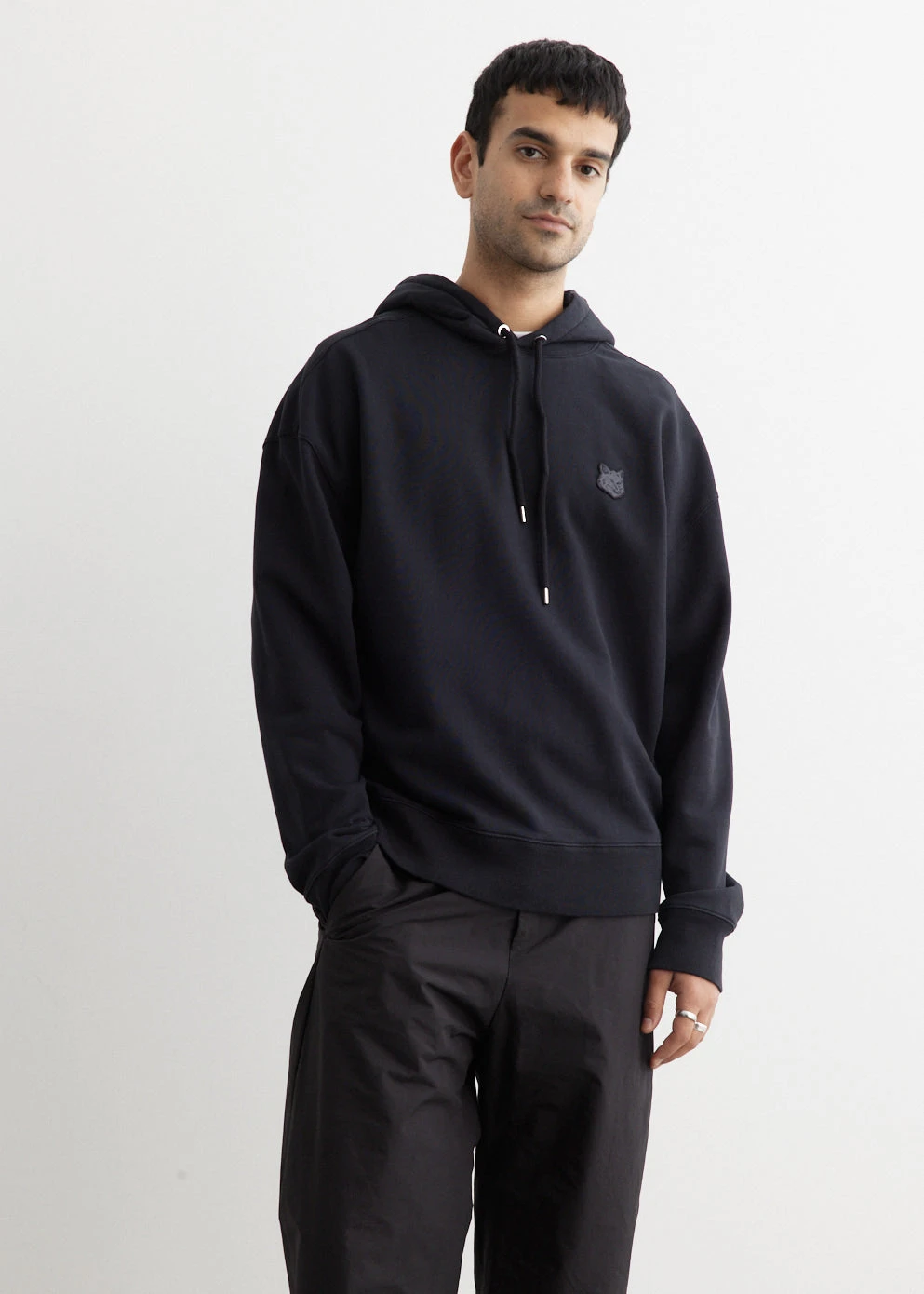 Tonal Fox Head Patch Oversized Hoodie 3 Tonal Fox Head Patch Oversized Hoodie - Image 3