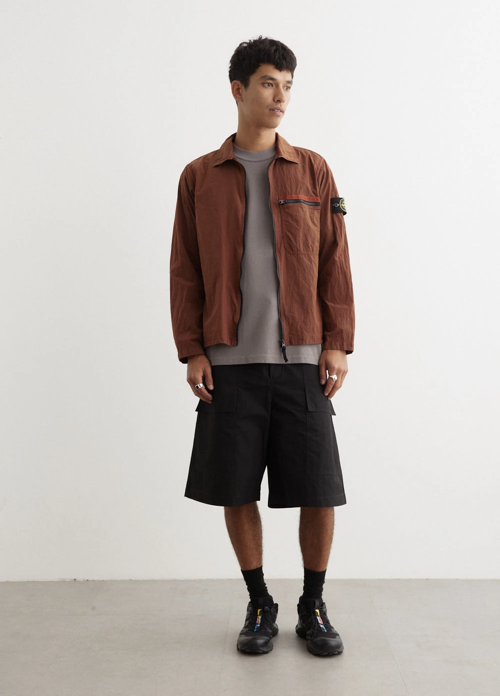 Stone Island Iridescent Nylon Overshirt 1 Stone Island Iridescent Nylon Overshirt