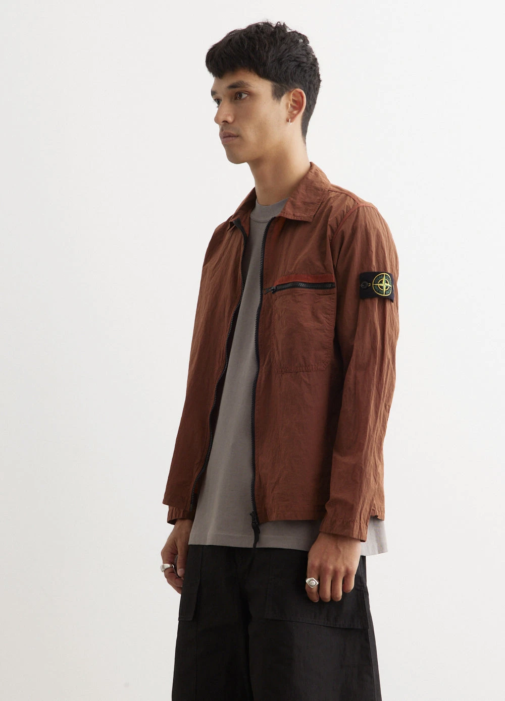 Stone Island Iridescent Nylon Overshirt 4 Stone Island Iridescent Nylon Overshirt - Image 4