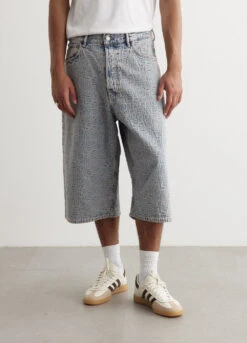 Men Clothing Store 24 Acne Studios Rudda Denim Monogram Shorts
