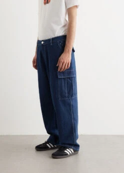 Denim Cargo Pants