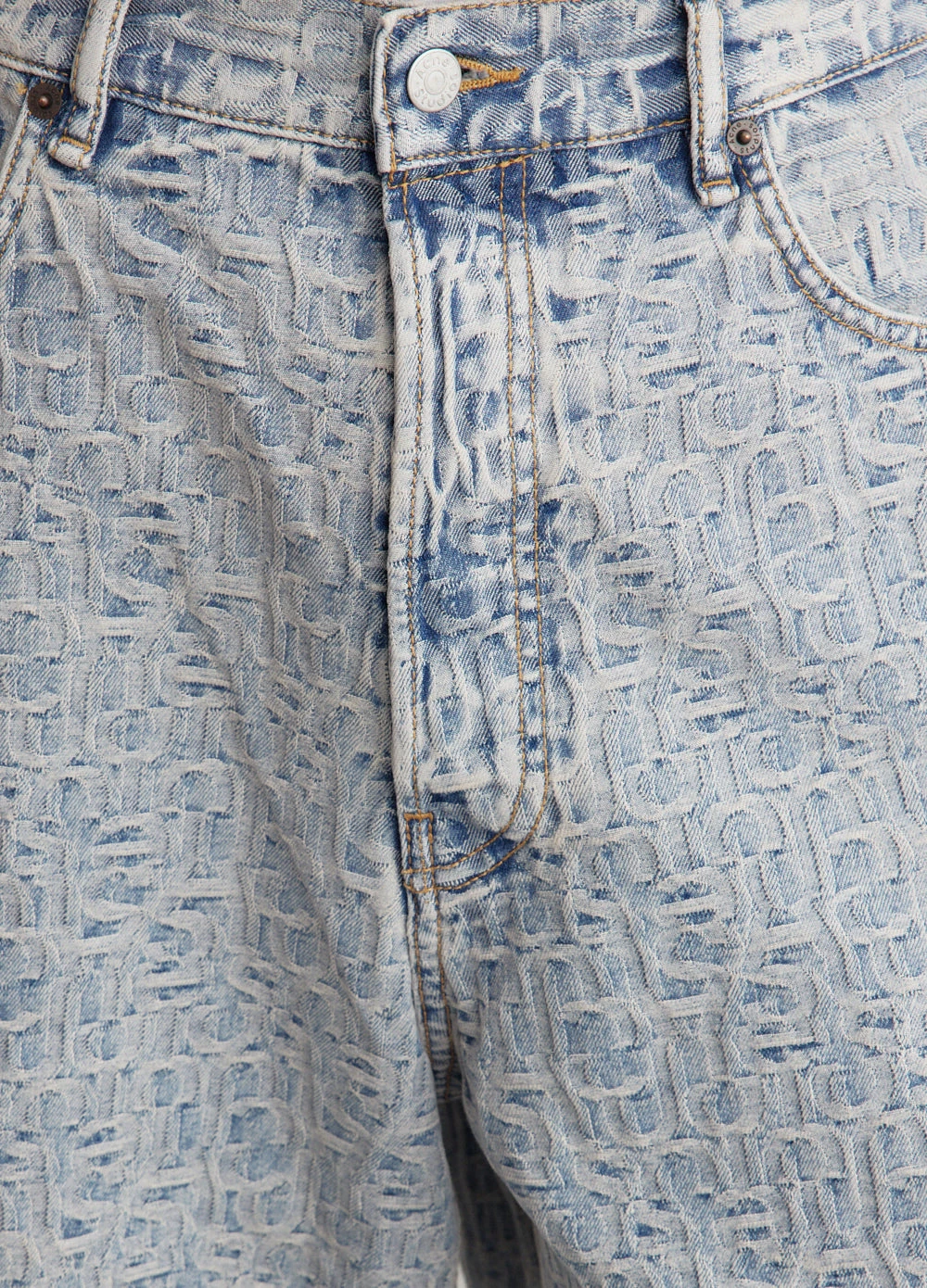 Acne Studios Rudda Denim Monogram Shorts 3 Acne Studios Rudda Denim Monogram Shorts - Image 3