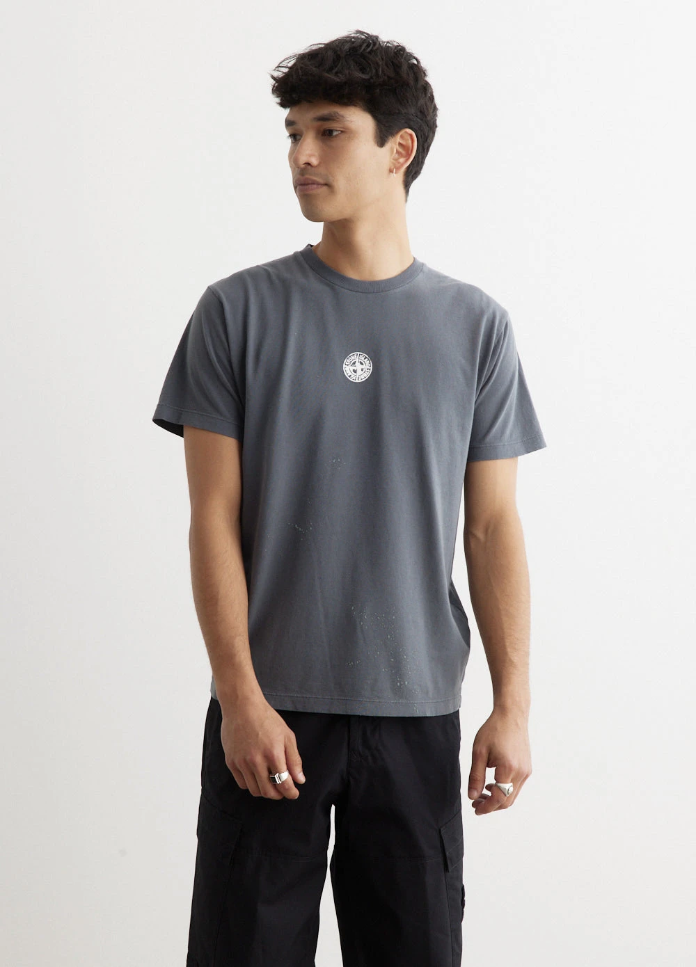Stone Island Rubberized Logo T-Shirt 2 Stone Island Rubberized Logo T-Shirt - Image 2
