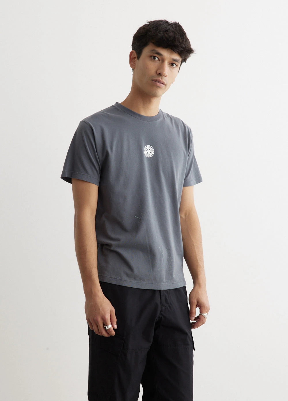 Stone Island Rubberized Logo T-Shirt 3 Stone Island Rubberized Logo T-Shirt - Image 3