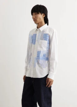 Stripe And Gingham Patch Shirt 7 Stripe And Gingham Patch Shirt -Men Clothing Store mens incu 776 95b6f534 fab5 4743 b401 3baafc343859