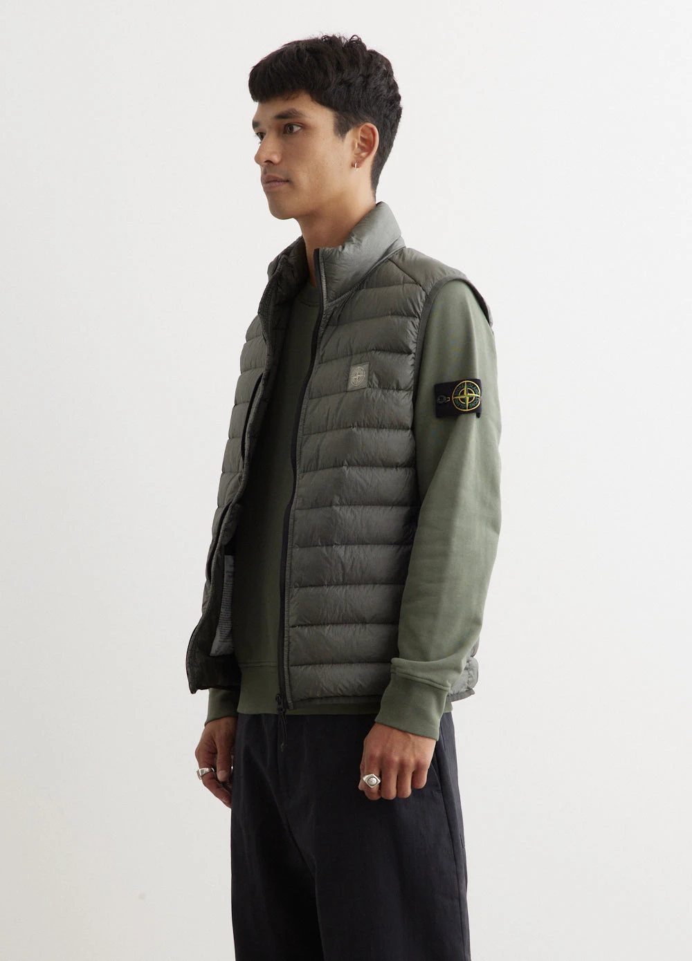 Stone Island Compass Patch Light Down Vest 4 Stone Island Compass Patch Light Down Vest - Image 4
