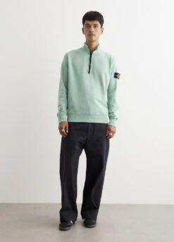Stone Island Badge Half Zip Sweatshirt