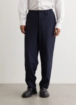 Garment Dyed Stripe Trousers