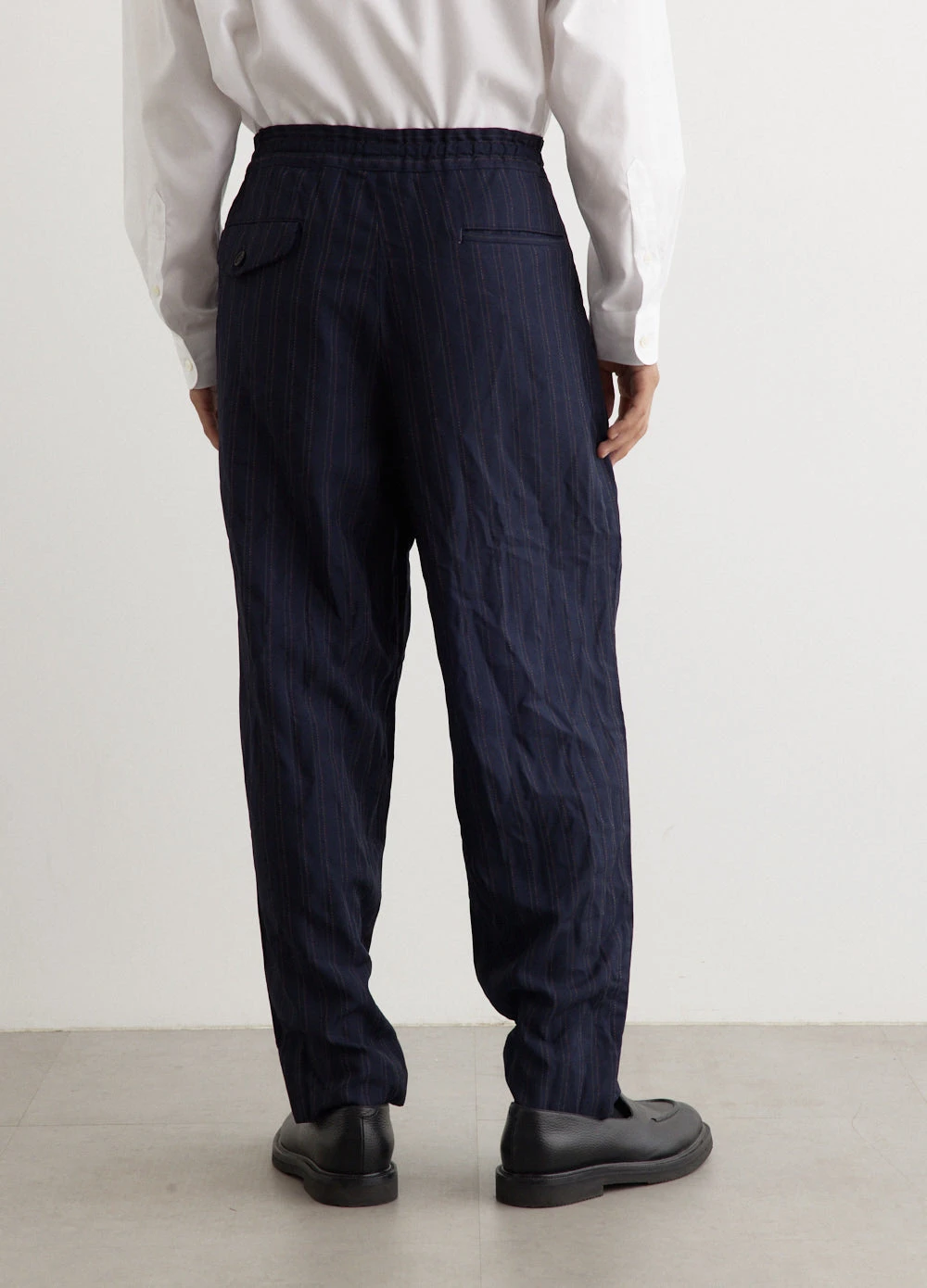Garment Dyed Stripe Trousers 3 Garment Dyed Stripe Trousers - Image 3