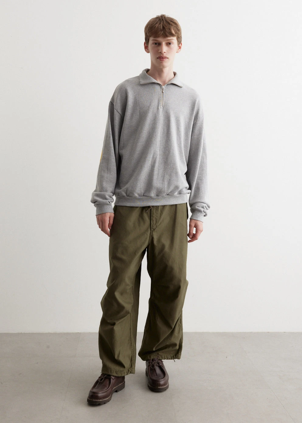 30/-Knit Half Zip Rainbowy Patch Sweatshirt 2 30/-Knit Half Zip Rainbowy Patch Sweatshirt - Image 2