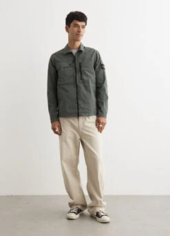 Stone Island Supima Cotton Twill Overshirt