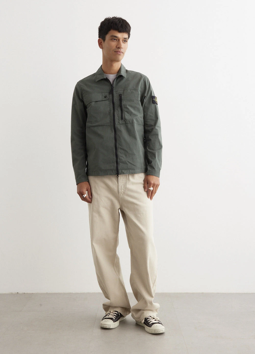 Stone Island Supima Cotton Twill Overshirt 1 Stone Island Supima Cotton Twill Overshirt