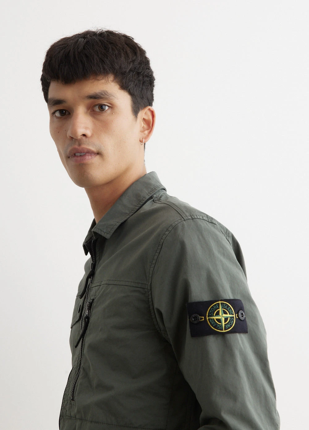 Stone Island Supima Cotton Twill Overshirt 2 Stone Island Supima Cotton Twill Overshirt - Image 2