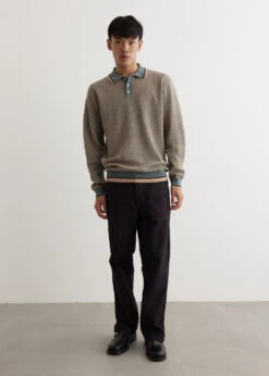 Slab Knit Polo Cotton Linen 7 Slab Knit Polo Cotton Linen -Men Clothing Store mens incu 932 f5e40c57 53d6 43ac bc2a 653ce55f1370