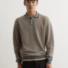 Slab Knit Polo Cotton Linen