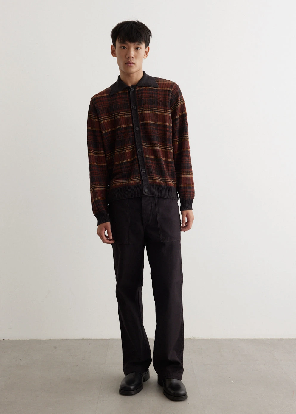 OUR LEGACY Evening Polo Cardigan 1 OUR LEGACY Evening Polo Cardigan