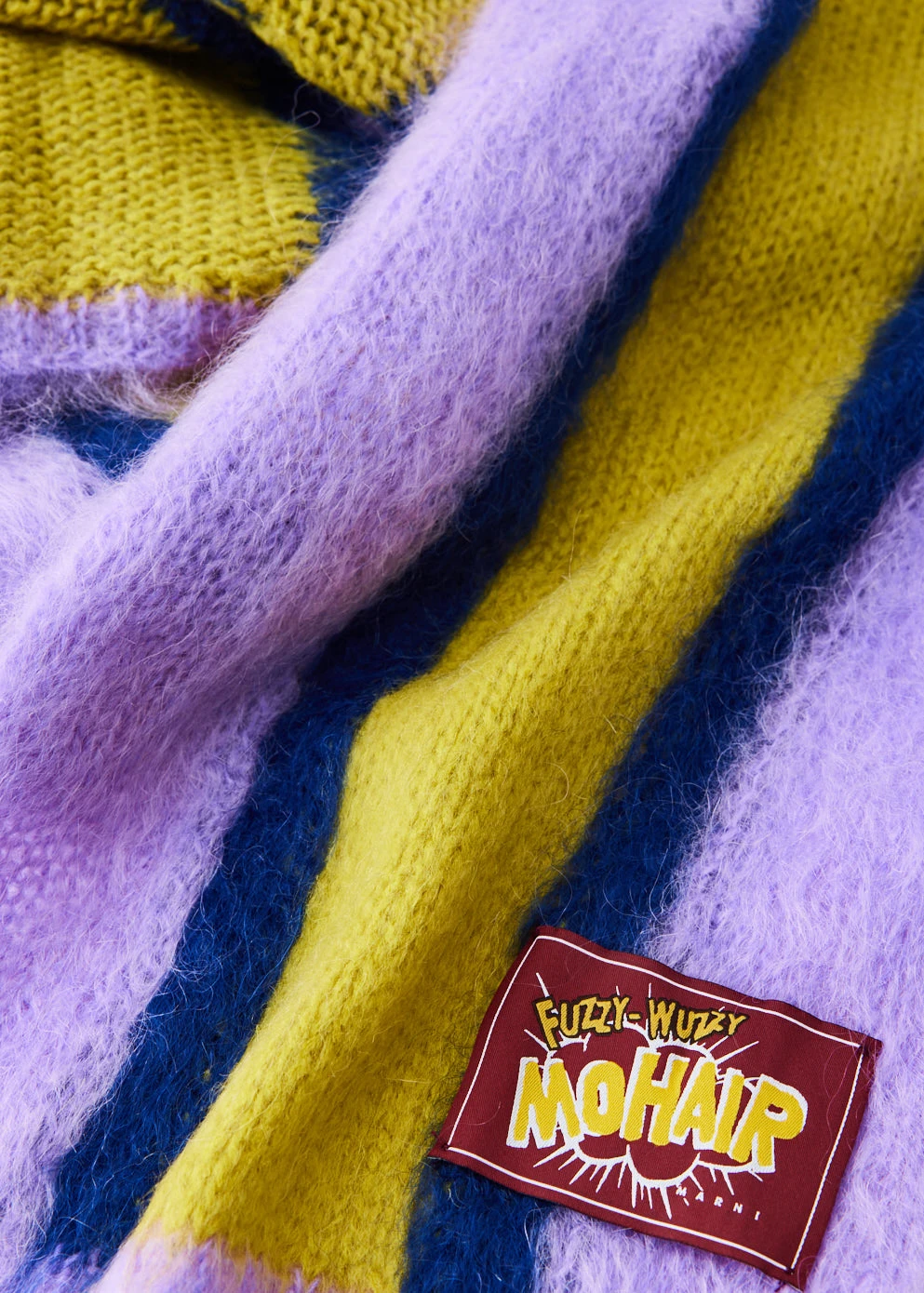 Marni Intarsia Logo Scarf 2 Marni Intarsia Logo Scarf - Image 2