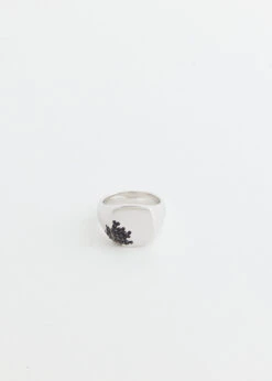 Tom Wood Cushion Black Molecule Ring