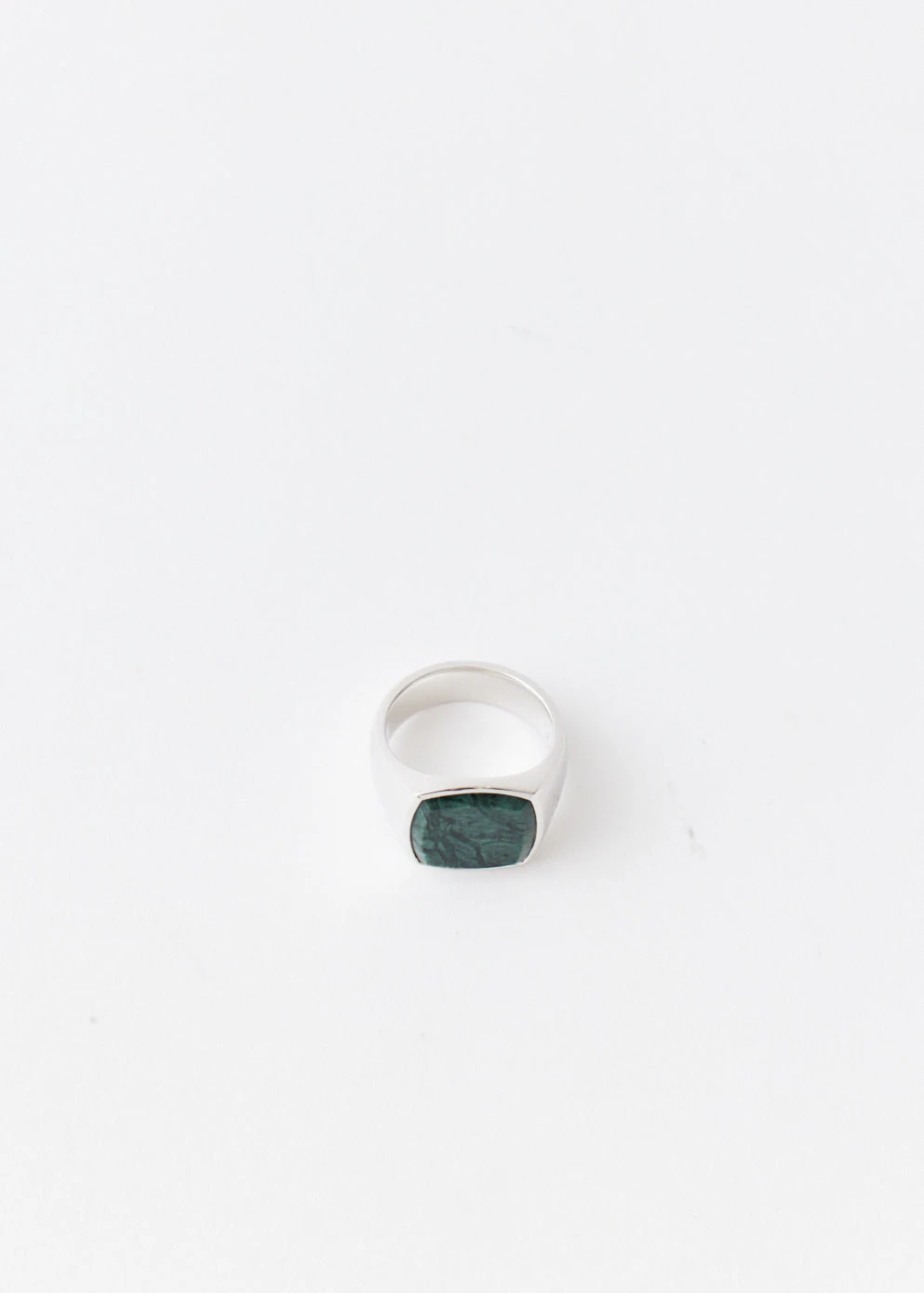Tom Wood Cushion Green Marble Ring 2 Tom Wood Cushion Green Marble Ring - Image 2
