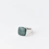 Tom Wood Cushion Green Marble Ring