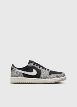 Nike Air Jordan 1 Low OG 'Black Elephant' Sneakers