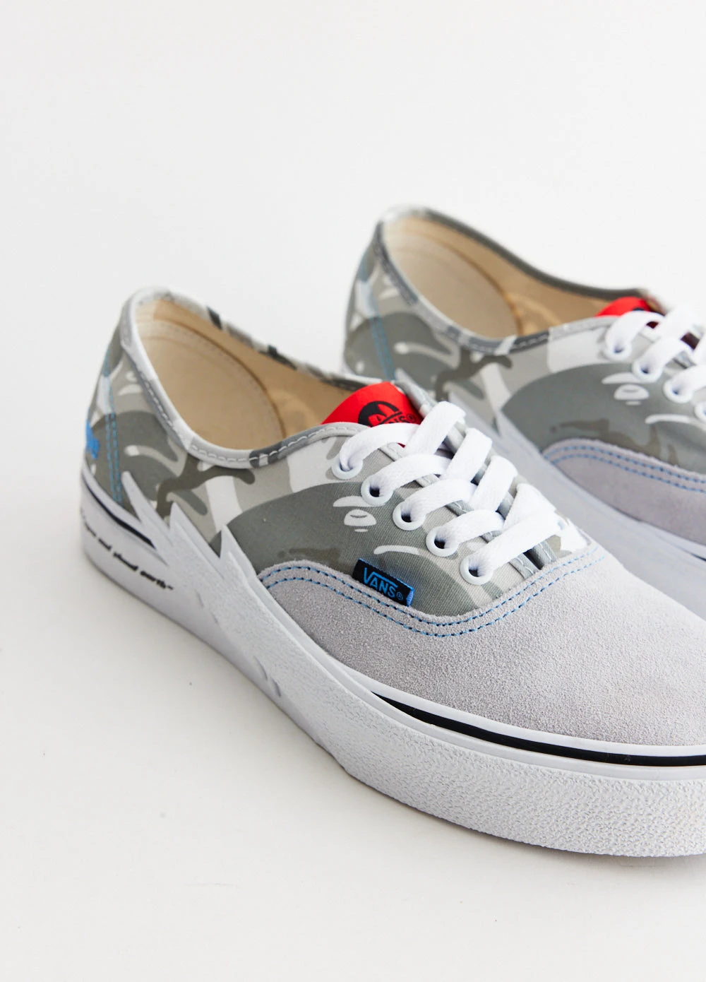 Vans X AAPE Authentic Bolt 'Grey' Sneakers 5 Vans X AAPE Authentic Bolt 'Grey' Sneakers - Image 5