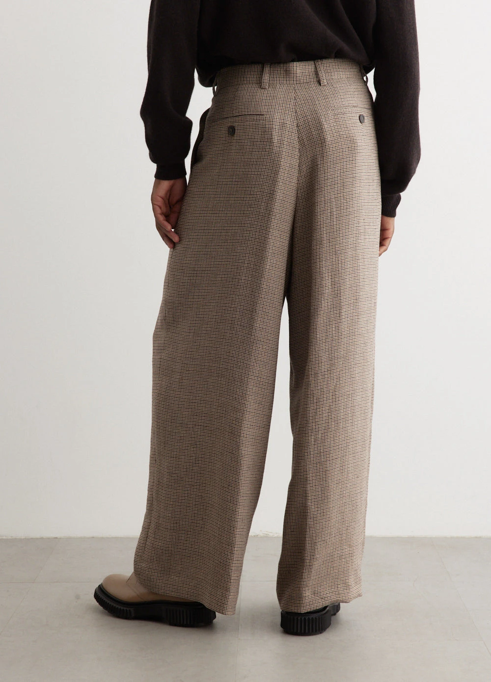 Dries Van Noten Pepper Linen Houndstooth Pants 4 Dries Van Noten Pepper Linen Houndstooth Pants - Image 4