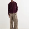 Dries Van Noten Pepper Linen Houndstooth Pants