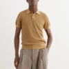 Dries Van Noten Mindo Openwork Knit Polo Shirt