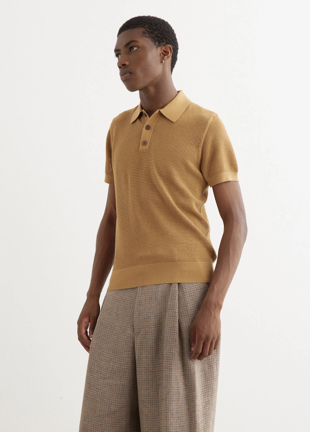 Dries Van Noten Mindo Openwork Knit Polo Shirt 3 Dries Van Noten Mindo Openwork Knit Polo Shirt - Image 3