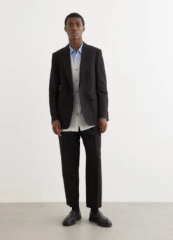 Dries Van Noten Bram Linen Cotton Ottoman Jacket