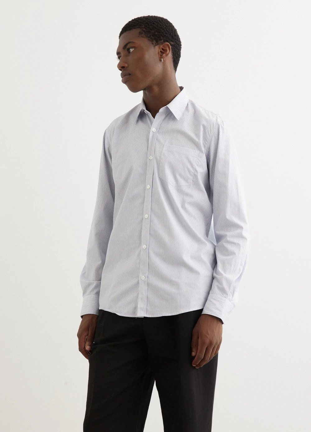Dries Van Noten Corbino High Twist Poplin Stripe Shirt 4 Dries Van Noten Corbino High Twist Poplin Stripe Shirt - Image 4